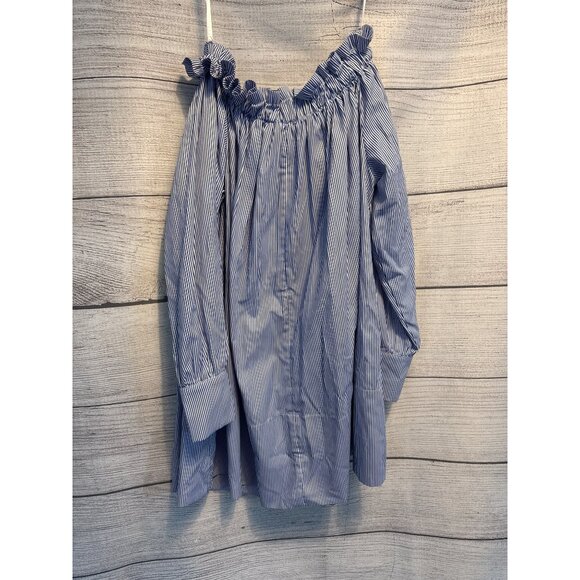 NWT The Femm Blue and White Striped Annette Dress Size XS - Picture 2 of 3